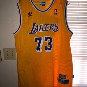 Lakers Adidas Dennis Rodman Jersey